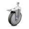 Service Caster 6 Inch Thermoplastic Rubber Swivel 12mm Stem Caster with Total Lock Brake SCC-TSTTL20S614-TPRB-M1215 - alternate 4